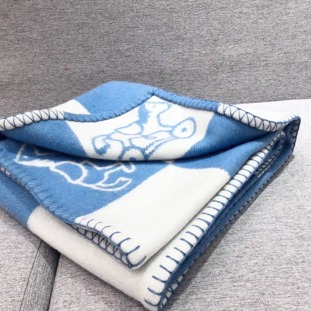THROW HERMES BABY BLANKET WOOL ADADA AVALON 0702